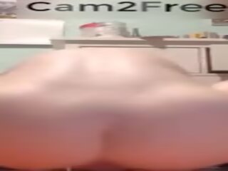 Nghiệp dư tự chế dương vật giả tay đua trên sống webcam. | xhamster