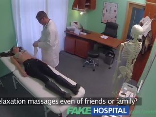 Fakehospital adolescent with killer body tutulan on camera getting fucked