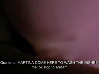 Martina fucks the store fellow with her stepgrandma close