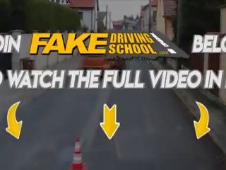 Fake Driving School Cheating Learners Pussy Filled with