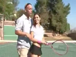 Hardcore skitten video ved den tenis domstol