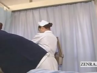 Subtitled cfnm japansk sykepleiere prep til intercourse