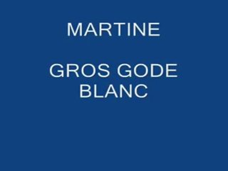 Le gros gode blanc