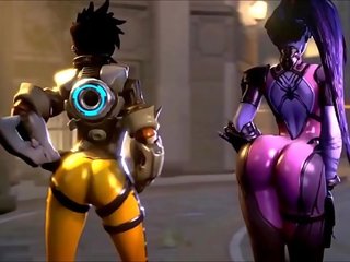 Overwatch ir oversexxed tracer vs widowmaker pakaļa madness