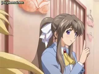Anime perempuan pembersihan gemuk aci