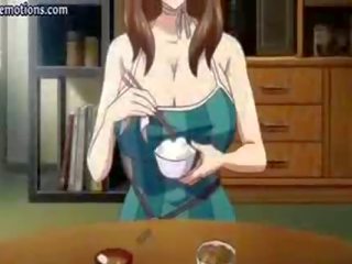 Anime milf kanssa iso tiainen saa laid