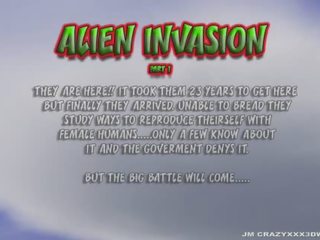 3d animación alien invasion
